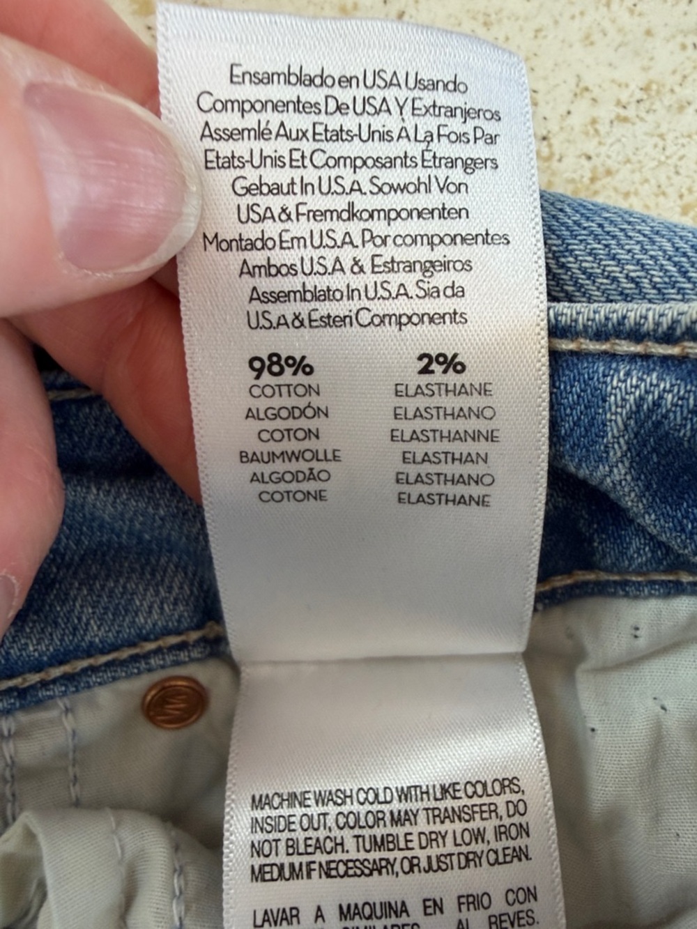 MOTHER The Insider High Rise Crop Step Fray Bootcut Jeans 24 “Out of the Blue” - Picture 13 of 16